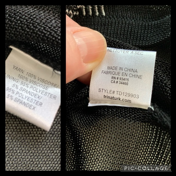 NWT Trina Turk zigzag knit dress - Picture 16 of 16